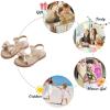 imageFelix ampamp Flora Toddler Girl Sandals  Flower Girl Dress Shoes Open Toe Little Kid Summer FlatsBc291dark Nude