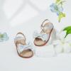 imageFelix ampamp Flora Toddler Girl Sandals  Flower Girl Dress Shoes Open Toe Little Kid Summer FlatsBc291grey