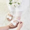 imageFelix ampamp Flora Toddler Girl Sandals  Flower Girl Dress Shoes Open Toe Little Kid Summer FlatsBc291ivory White
