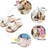 imageFelix ampamp Flora Toddler Girl Sandals  Flower Girl Dress Shoes Open Toe Little Kid Summer FlatsBc291ivory White