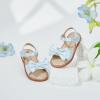 imageFelix ampamp Flora Toddler Girl Sandals  Flower Girl Dress Shoes Open Toe Little Kid Summer FlatsBc291light Blue