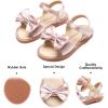 imageFelix ampamp Flora Toddler Girl Sandals  Flower Girl Dress Shoes Open Toe Little Kid Summer FlatsBc291pink