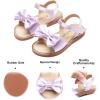 imageFelix ampamp Flora Toddler Girl Sandals  Flower Girl Dress Shoes Open Toe Little Kid Summer FlatsBc291purple