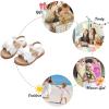 imageFelix ampamp Flora Toddler Girl Sandals  Flower Girl Dress Shoes Open Toe Little Kid Summer FlatsBc291white