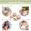 imageFelix ampamp Flora Toddler Girl Sandals  Flower Girl Dress Shoes Open Toe Little Kid Summer FlatsBc300fl Light Pink