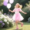 imageFelix ampamp Flora Toddler Girl Sandals  Flower Girl Dress Shoes Open Toe Little Kid Summer FlatsBc300fl Pink