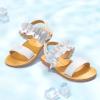 imageFelix ampamp Flora Toddler Girl Sandals  Flower Girl Dress Shoes Open Toe Little Kid Summer FlatsBc300fl White