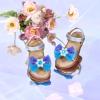 imageFelix ampamp Flora Toddler Girl Sandals  Flower Girl Dress Shoes Open Toe Little Kid Summer FlatsBc305blue