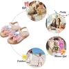 imageFelix ampamp Flora Toddler Girl Sandals  Flower Girl Dress Shoes Open Toe Little Kid Summer FlatsBc305pink