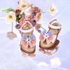 imageFelix ampamp Flora Toddler Girl Sandals  Flower Girl Dress Shoes Open Toe Little Kid Summer FlatsBc305pink