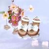 imageFelix ampamp Flora Toddler Girl Sandals  Flower Girl Dress Shoes Open Toe Little Kid Summer FlatsBc305white