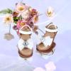 imageFelix ampamp Flora Toddler Girl Sandals  Flower Girl Dress Shoes Open Toe Little Kid Summer FlatsBc305white