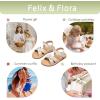 imageFelix ampamp Flora Toddler Girl Sandals  Flower Girl Dress Shoes Open Toe Little Kid Summer FlatsBc309beige