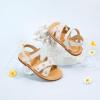 imageFelix ampamp Flora Toddler Girl Sandals  Flower Girl Dress Shoes Open Toe Little Kid Summer FlatsBc309beige