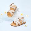 imageFelix ampamp Flora Toddler Girl Sandals  Flower Girl Dress Shoes Open Toe Little Kid Summer FlatsBc309beige