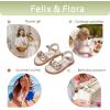 imageFelix ampamp Flora Toddler Girl Sandals  Flower Girl Dress Shoes Open Toe Little Kid Summer FlatsBc317champagne