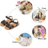 imageFelix ampamp Flora Toddler Girl Sandals  Little Girl Easter Summer Dress Shoes Lightweight Open Toe Beach HolidayBc219black