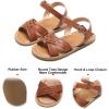 imageFelix ampamp Flora Toddler Girl Sandals  Little Girl Easter Summer Dress Shoes Lightweight Open Toe Beach HolidayBc219brown