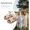 imageFelix ampamp Flora Toddler Girl Sandals  Little Girl Easter Summer Dress Shoes Lightweight Open Toe Beach HolidayBc219moonbeam