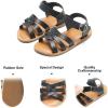 imageFelix ampamp Flora Toddler Girl Sandals  Little Girl Easter Summer Dress Shoes Lightweight Open Toe Beach HolidayBc222black