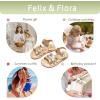 imageFelix ampamp Flora Toddler Girl Sandals  Little Girl Easter Summer Dress Shoes Lightweight Open Toe Beach HolidayBc222bright Gold