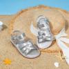 imageFelix ampamp Flora Toddler Girl Sandals  Little Girl Easter Summer Dress Shoes Lightweight Open Toe Beach HolidayBc222bright Silver