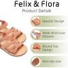 imageFelix ampamp Flora Toddler Girl Sandals  Little Girl Easter Summer Dress Shoes Lightweight Open Toe Beach HolidayBc222coral