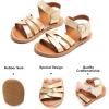 imageFelix ampamp Flora Toddler Girl Sandals  Little Girl Easter Summer Dress Shoes Lightweight Open Toe Beach HolidayBc222gold