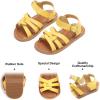 imageFelix ampamp Flora Toddler Girl Sandals  Little Girl Easter Summer Dress Shoes Lightweight Open Toe Beach HolidayBc222yellow