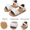 imageFelix ampamp Flora Toddler Girl Sandals  Little Girl Easter Summer Dress Shoes Lightweight Open Toe Beach HolidayBc226white