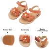 imageFelix ampamp Flora Toddler Girl Sandals  Little Girl Easter Summer Dress Shoes Lightweight Open Toe Beach HolidayBc264brown