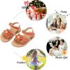 imageFelix ampamp Flora Toddler Girl Sandals  Little Girl Easter Summer Dress Shoes Lightweight Open Toe Beach HolidayBc264brown