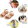 imageFelix ampamp Flora Toddler Girl Sandals  Little Girl Easter Summer Dress Shoes Lightweight Open Toe Beach HolidayBc264nude