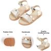 imageFelix ampamp Flora Toddler Girl Sandals  Little Girl Easter Summer Dress Shoes Lightweight Open Toe Beach HolidayBc265gold