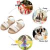 imageFelix ampamp Flora Toddler Girl Sandals  Little Girl Easter Summer Dress Shoes Lightweight Open Toe Beach HolidayBc265white