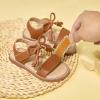 imageFelix ampamp Flora Toddler Girl Sandals  Little Girl Easter Summer Dress Shoes Lightweight Open Toe Beach HolidayBc282brown
