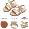 imageFelix ampamp Flora Toddler Girl Sandals  Little Girl Easter Summer Dress Shoes Lightweight Open Toe Beach HolidayBc282gold
