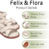 imageFelix ampamp Flora Toddler Girl Sandals  Little Girl Easter Summer Dress Shoes Lightweight Open Toe Beach HolidayBc286apricot
