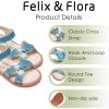 imageFelix ampamp Flora Toddler Girl Sandals  Little Girl Easter Summer Dress Shoes Lightweight Open Toe Beach HolidayBc286blue