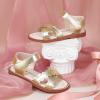 imageFelix ampamp Flora Toddler Girl Sandals  Little Girl Easter Summer Dress Shoes Lightweight Open Toe Beach HolidayBc286bright Gold