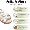 imageFelix ampamp Flora Toddler Girl Sandals  Little Girl Easter Summer Dress Shoes Lightweight Open Toe Beach HolidayBc286cream White