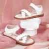 imageFelix ampamp Flora Toddler Girl Sandals  Little Girl Easter Summer Dress Shoes Lightweight Open Toe Beach HolidayBc286cream White