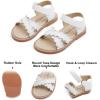imageFelix ampamp Flora Toddler Girl Sandals  Little Girl Easter Summer Dress Shoes Lightweight Open Toe Beach HolidayBc286white
