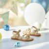 imageFelix ampamp Flora Toddler Girl Sandals  Little Girl Easter Summer Dress Shoes Lightweight Open Toe Beach HolidayBc292gold