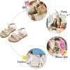 imageFelix ampamp Flora Toddler Girl Sandals  Little Girl Easter Summer Dress Shoes Lightweight Open Toe Beach HolidayBc292white