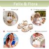 imageFelix ampamp Flora Toddler Girl Sandals  Little Girl Easter Summer Dress Shoes Lightweight Open Toe Beach HolidayBc294apricot