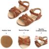 imageFelix ampamp Flora Toddler Girl Sandals  Little Girl Easter Summer Dress Shoes Lightweight Open Toe Beach HolidayBc294brown