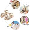 imageFelix ampamp Flora Toddler Girl Sandals  Little Girl Easter Summer Dress Shoes Lightweight Open Toe Beach HolidayBc294gold