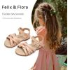 imageFelix ampamp Flora Toddler Girl Sandals  Little Girl Easter Summer Dress Shoes Lightweight Open Toe Beach HolidayBc294nude