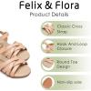 imageFelix ampamp Flora Toddler Girl Sandals  Little Girl Easter Summer Dress Shoes Lightweight Open Toe Beach HolidayBc294nude